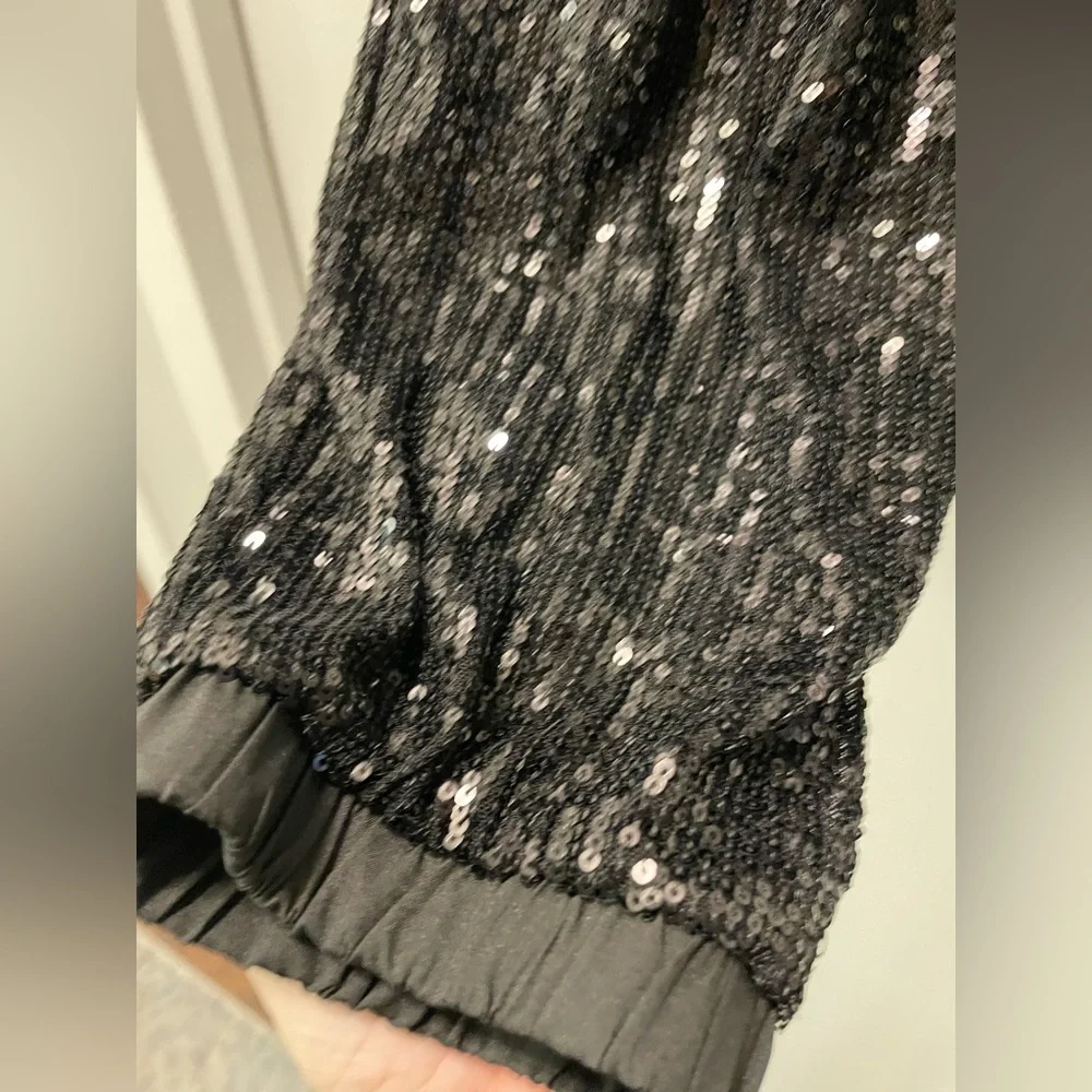 Aqua Black Sequin Joggers - Picture 5 of 5